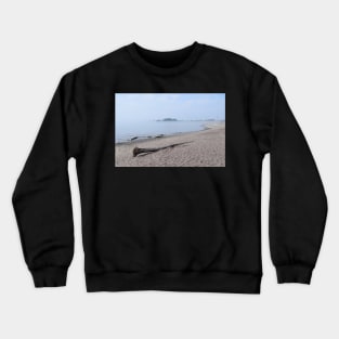 Cottagecore, Beach Front, Driftwood Crewneck Sweatshirt